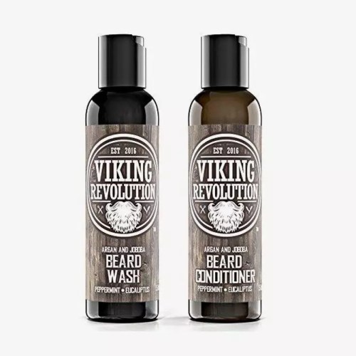 Beard Wash & Beard Conditioner Set (Viking Revolution) #beardshampoo