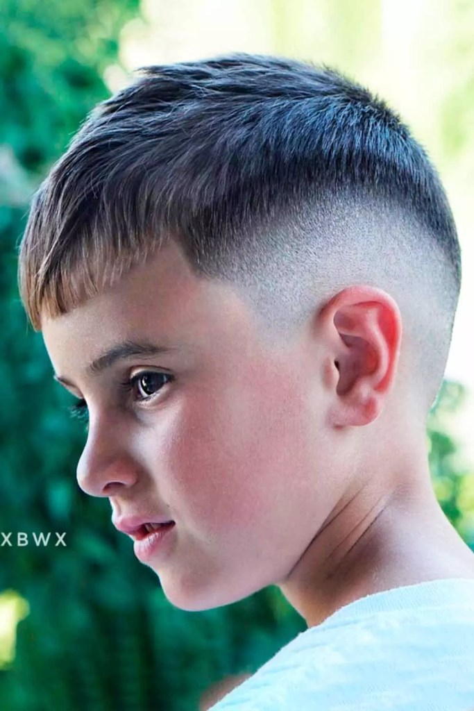 Boys Crew Cut With Shaved Sides #boyshaircuts #boyshairstyles #haircutsforboys #hairstylesforboys