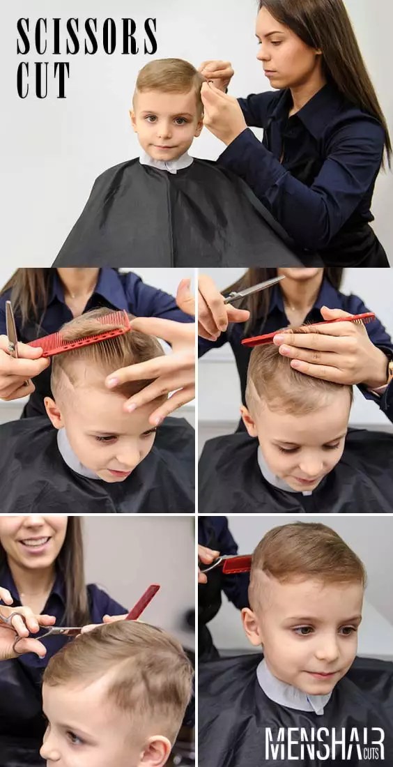 Using Scissors #boyshaircuts #haircutsforboys #howtocutboys