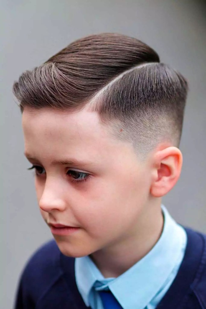 Classic Kids Undercut With Side Part #boyshaircuts #boyshairstyles #haircutsforboys #hairstylesforboys