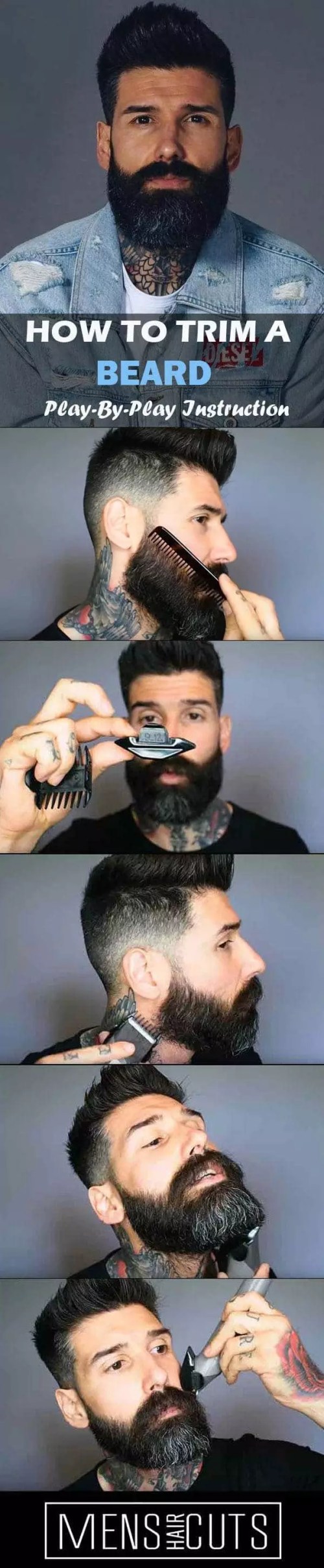 How To Trim A Beard In 7 Easy Steps Play By Play Instruction To Use