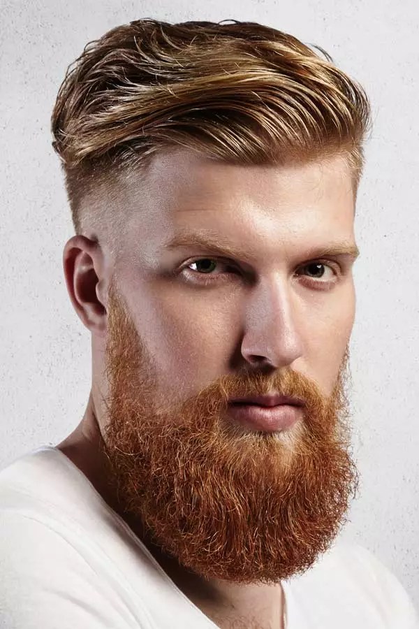 Undercut Hairstyle With Full Long Beard #fullbeard #beardstyles #beardtypes #facialhair