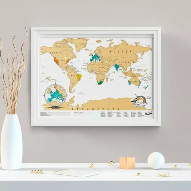 Travel Map (Scratch Map) #giftsforher
