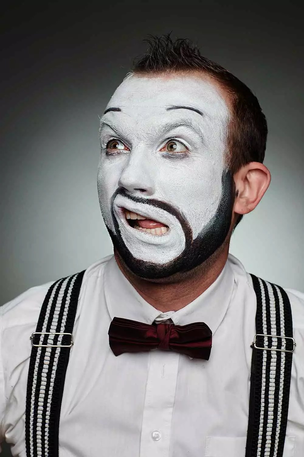 Mime Men's Makeup #halloweenmakeupformen #menshalloweenmakeup