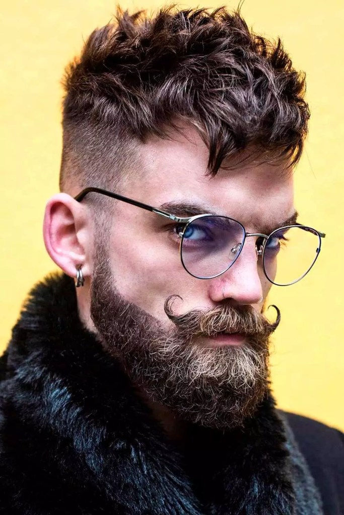 Handlebar Mustache With Beard For Short Hair #handlebarmustache #mustache #mustachestyles #moustache