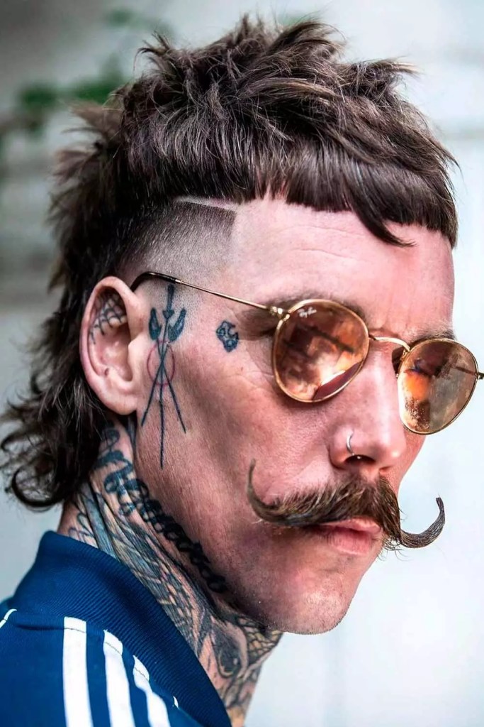 Handlebars Mustache Mullet #handlebarmustache #mustache #mustachestyles #moustache