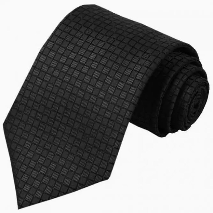 Black Checkered Tie #ties #mensties #tiesformen #suitaccessories