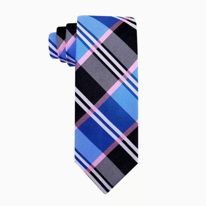 Blue Buffalo Plaid Necktie #ties #mensties #tiesformen #suitaccessories