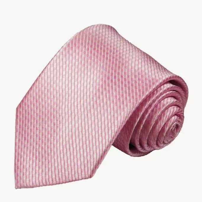 How to Tie a Tie. Solid Pink Microchecked Silk Necktie #ties #mensties #tiesformen #suitaccessories