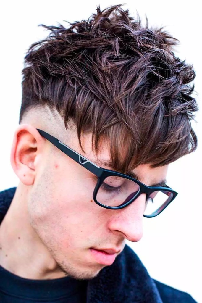 Pointed Bangs #promhairstyles #promhair #promhairmen #promhairstylesformen