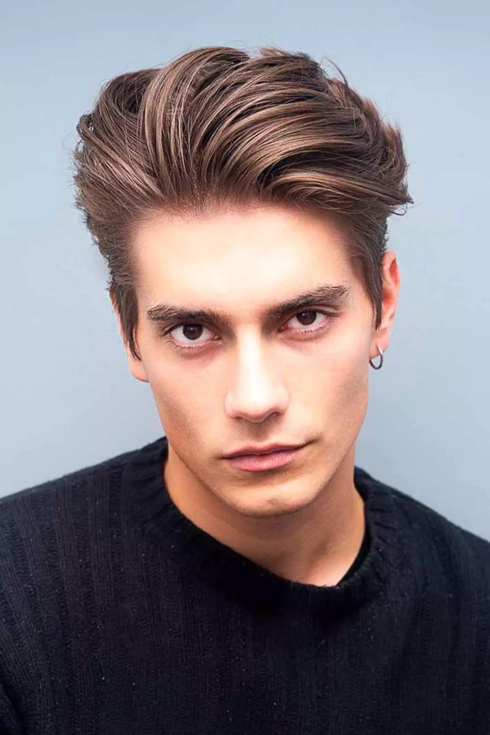 Medium Brushed Back Quiff #promhairstyles #promhairstylesformen #formalhairstyles #mensformalhairstyles