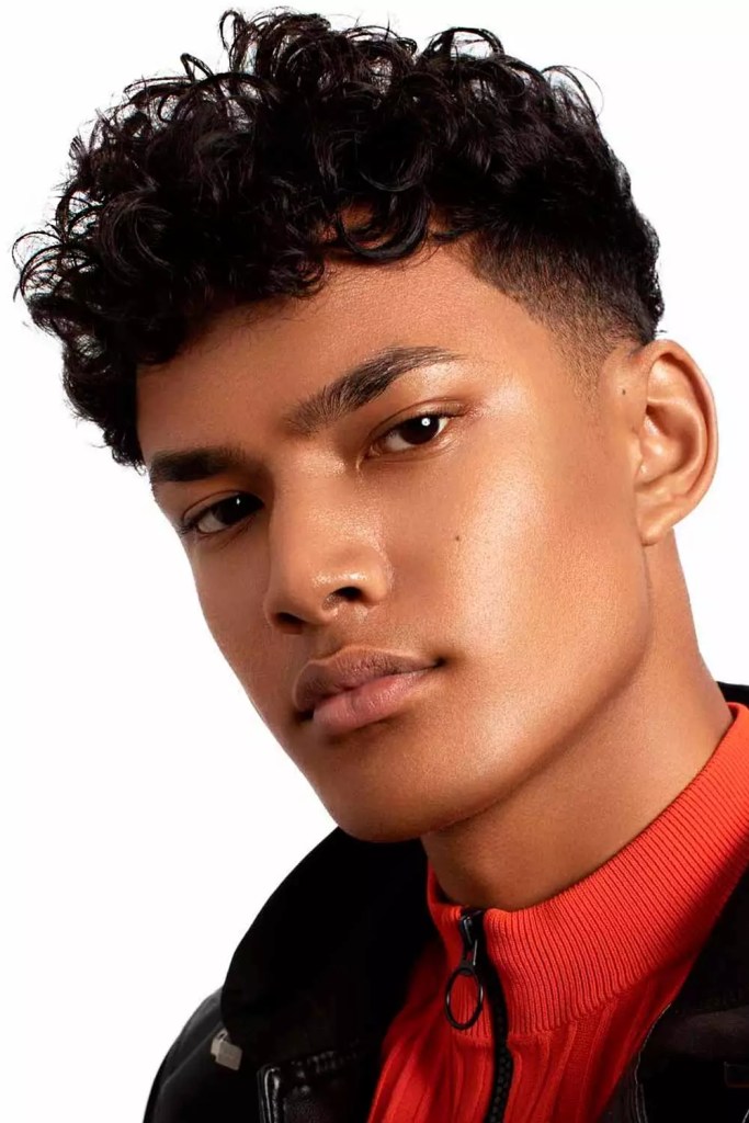 Tapered Curls #promhairstyles #promhairstylesformen #formalhairstyles #mensformalhairstyles