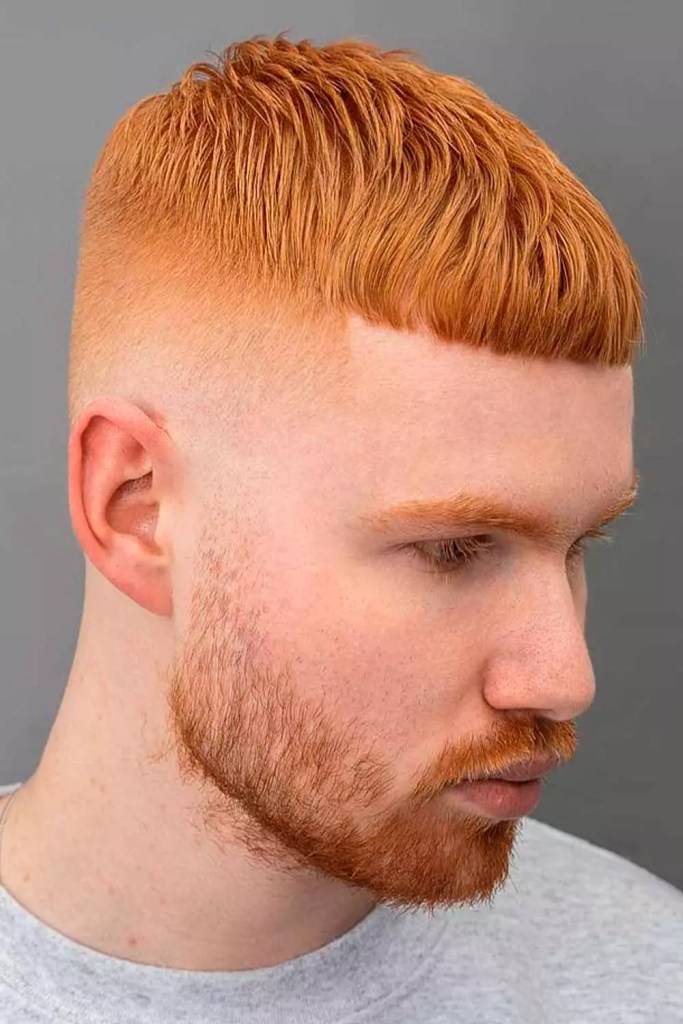 Crop Top Fade #redhairmen #redhairedmen #gingerguys #redguys 