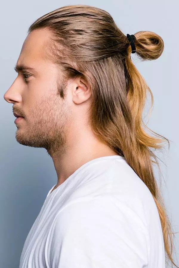 Half Up Top Knot #samuraihair #samuraibun #manbun