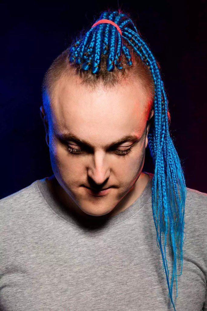 Blue Hairstyle #vikingbraids #braidsformen #vikinghairstyles