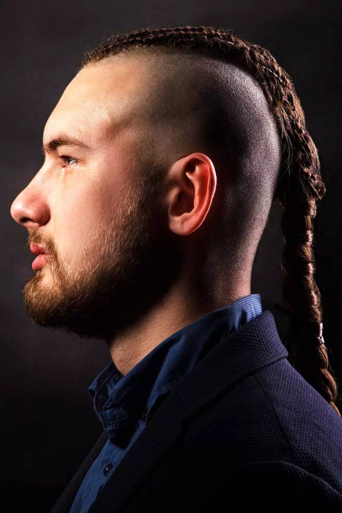 Undercut Viking Braid #vikingbraids #braidsformen #vikinghairstyles